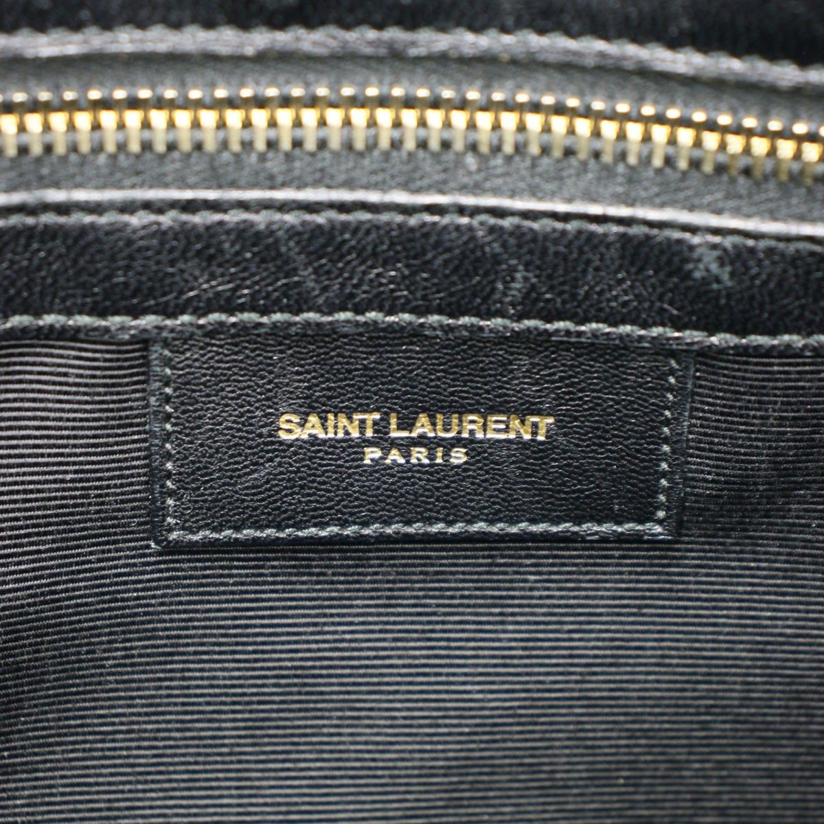 Saint Laurent Paris 2-Way Leather Business Bag Black — view 5