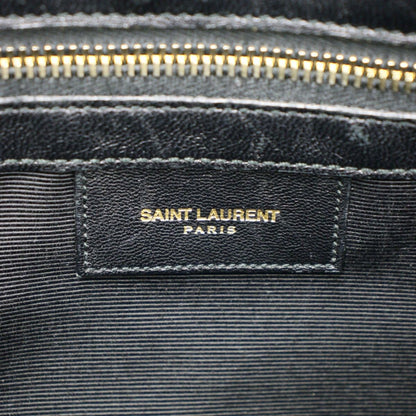 Saint Laurent Paris 2-Way Leather Business Bag Black — view 5