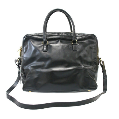 Saint Laurent Paris 2-Way Leather Business Bag Black — view 2