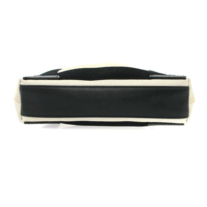 Balenciaga Navy Cabas XS Canvas Shoulder Bag Ivory — view 4