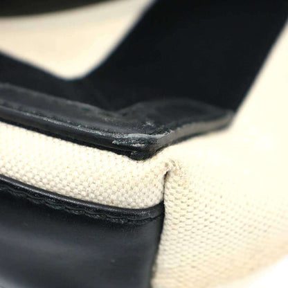 Balenciaga Navy Cabas XS Canvas Shoulder Bag Ivory — view 7