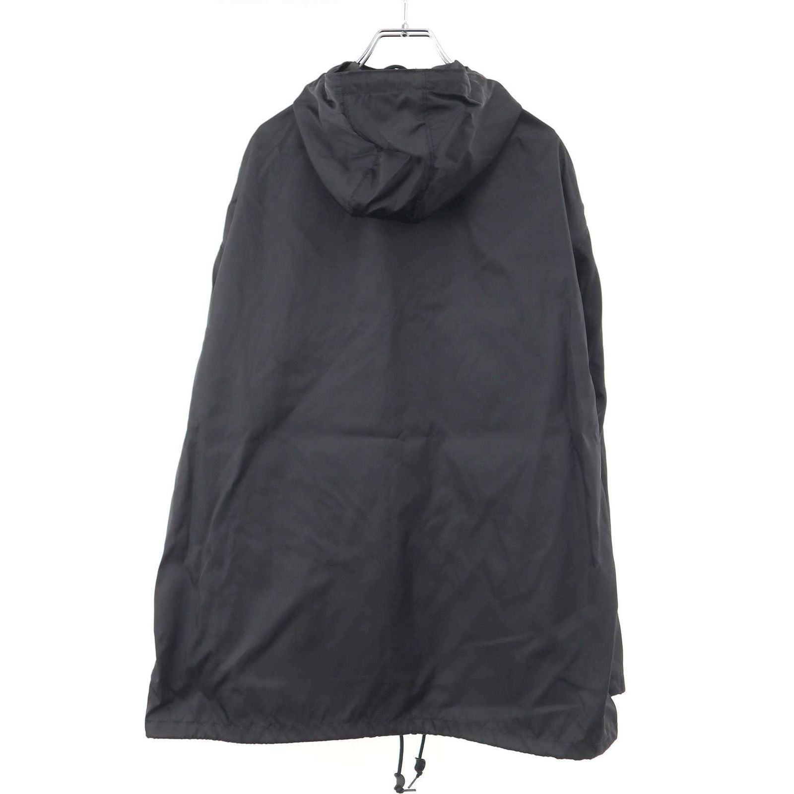 Prada Re-Nylon Anorak Hoodie Black — view 2