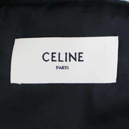 Celine Satin Lapel Lamethaxe de Jacket Black Gold 50 — view 3