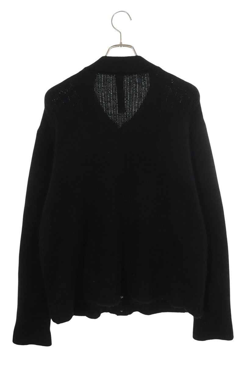 Chrome Hearts CH Leather Patch Cross Ball Button Knit Sweater — view 2