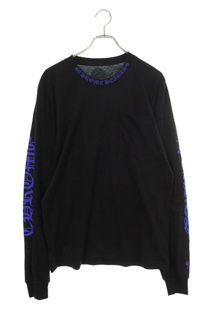 Chrome Hearts CH L S 1 Neck Logo Print Long Sleeve Top