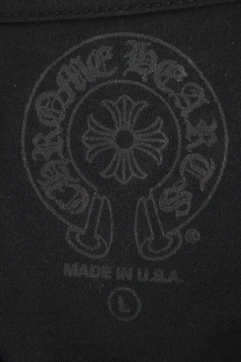 Chrome Hearts CH L S 1 Neck Logo Print Long Sleeve Top — view 3