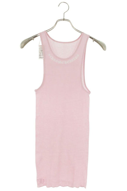 Chrome Hearts Rib Tank Neck Logo Print Top