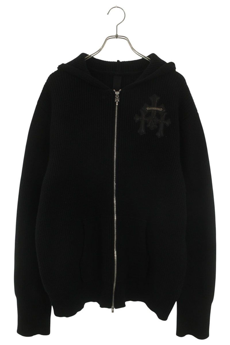 Chrome Hearts Bait&tackle Zip Up Hoodie with Cashmere Cross Patch XXL