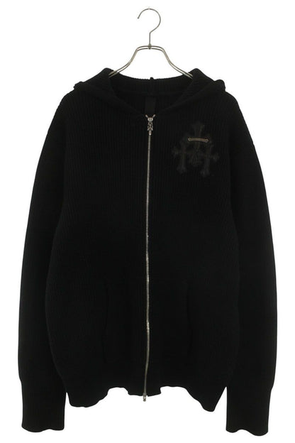Chrome Hearts Bait&tackle Zip Up Hoodie with Cashmere Cross Patch XXL