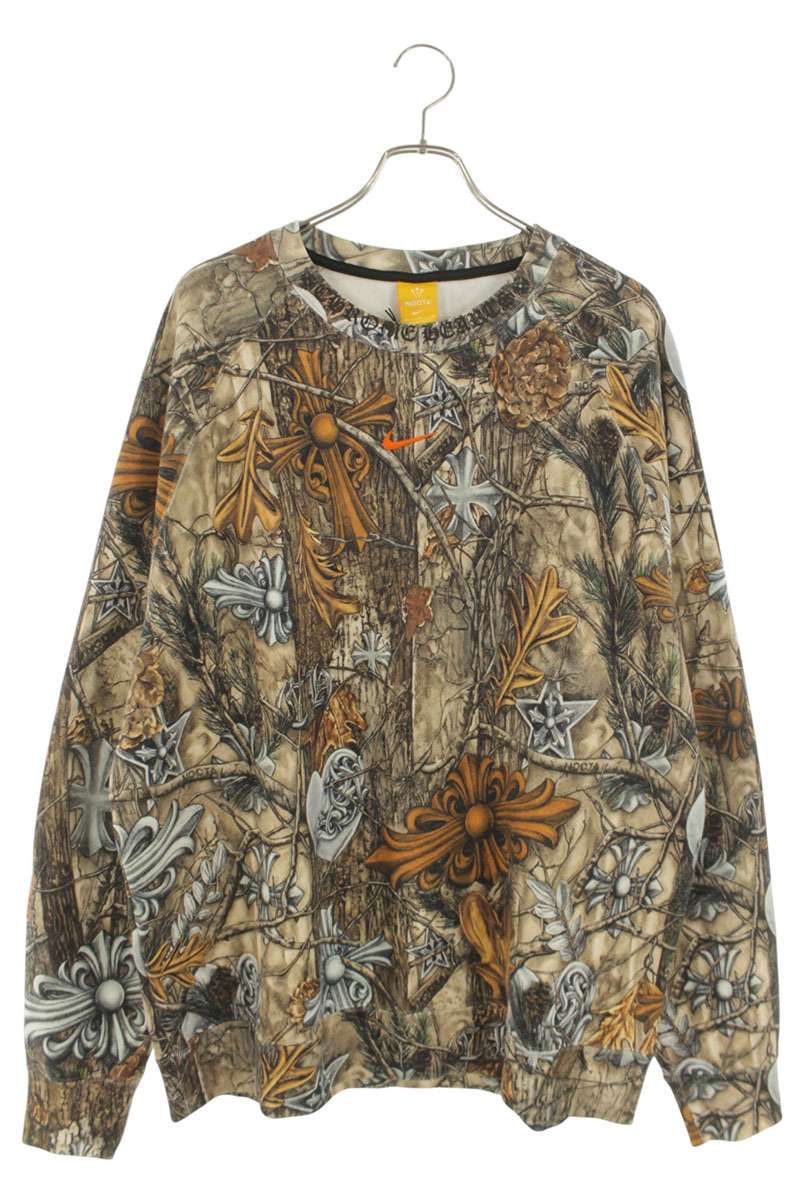 Chrome Hearts Nike Nocta Crew Neck Drake All Over Pattern Sweatshirt XL