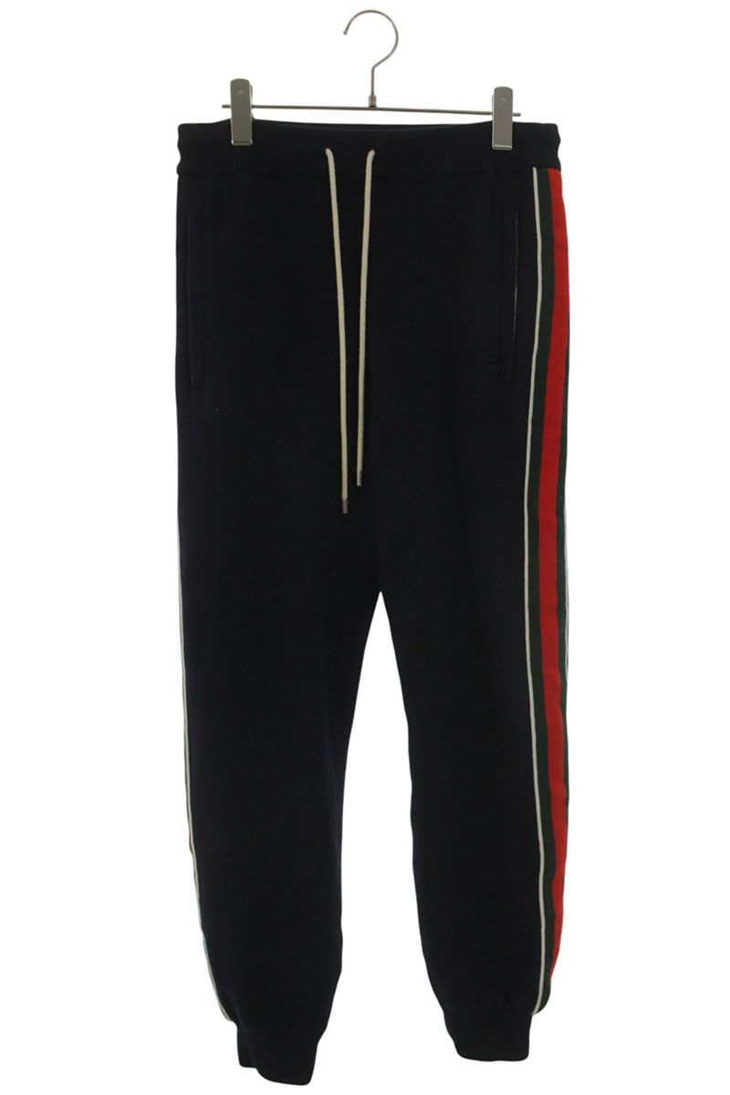 Gucci Interlocking Patch Wool Jersey Long Pants