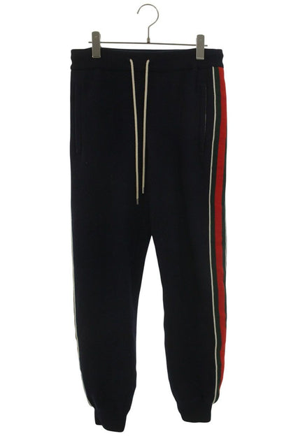 Gucci Interlocking Patch Wool Jersey Long Pants