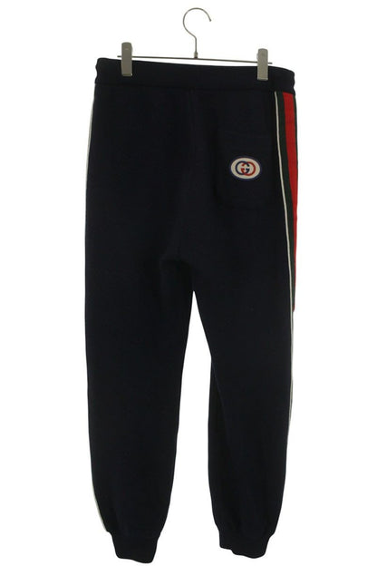 Gucci Interlocking Patch Wool Jersey Long Pants — view 2