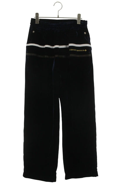 Chrome Hearts Velvet Tracksuit Pants Logo Embroidered Velour Track Long