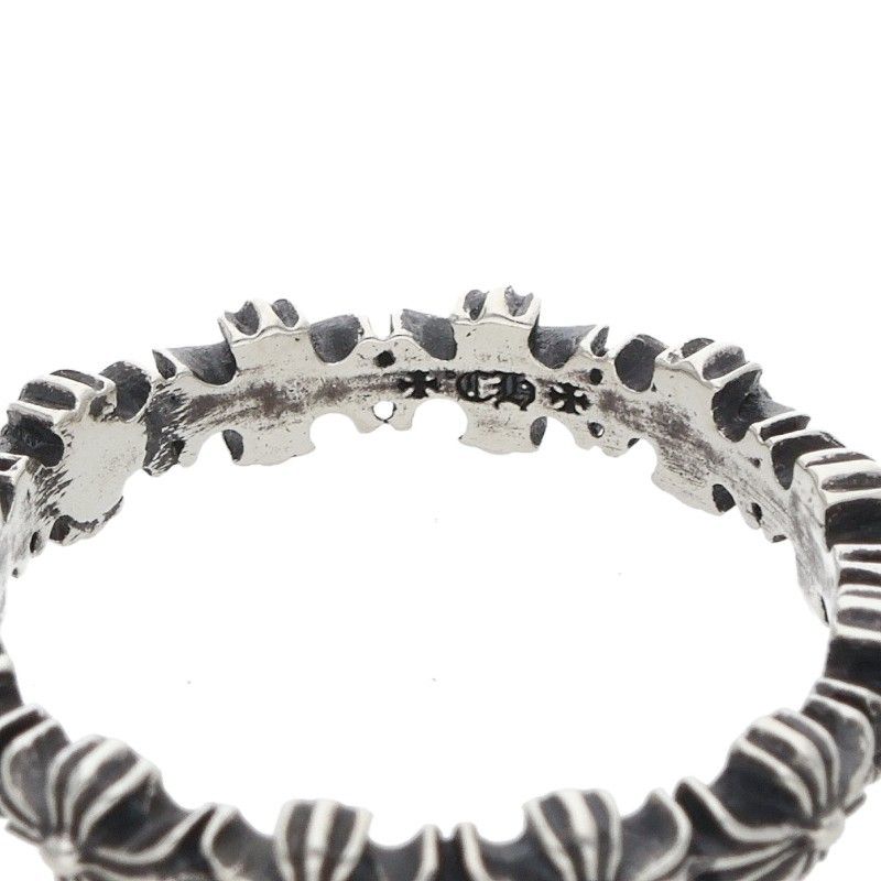 Chrome Hearts Tiny CH Pls Band Ech Plus Silver Ring — view 3