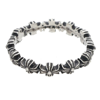Chrome Hearts Tiny CH Pls Band Ech Plus Silver Ring