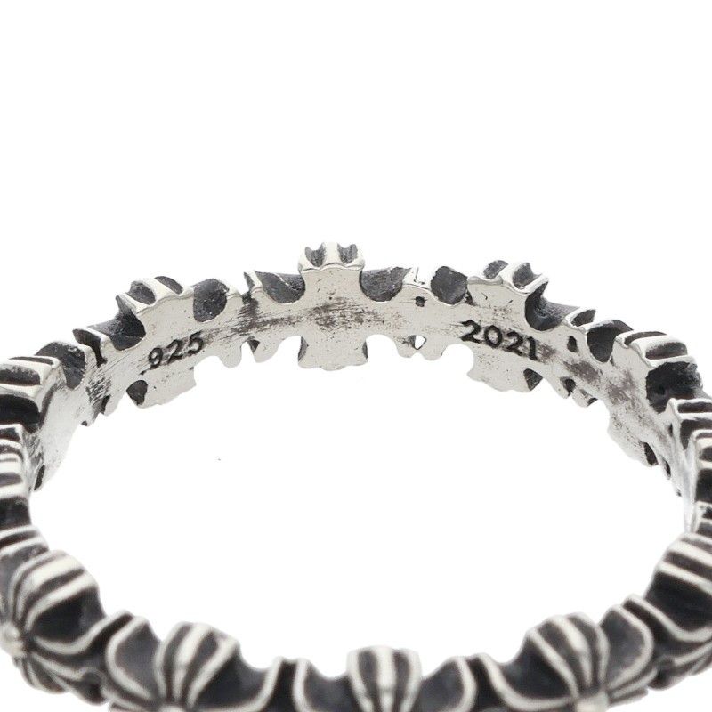 Chrome Hearts Tiny CH Pls Band Ech Plus Silver Ring — view 4