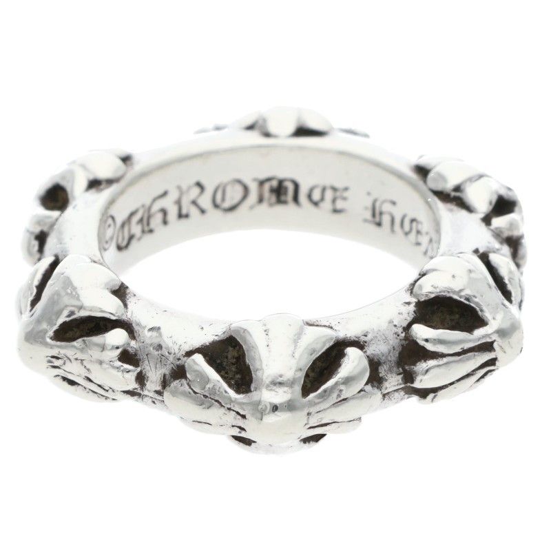 Chrome Hearts Cross Band Silver Ring