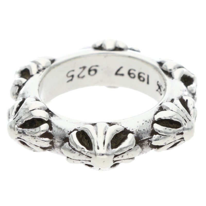 Chrome Hearts Cross Band Silver Ring — view 2