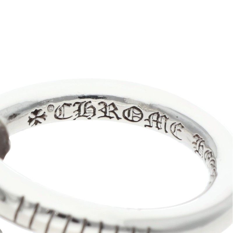 Chrome Hearts Nail Crsball Cross Ball Silver Ring — view 3