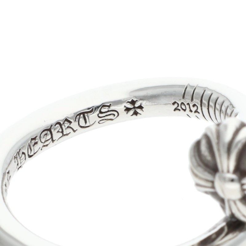 Chrome Hearts Nail Crsball Cross Ball Silver Ring — view 4
