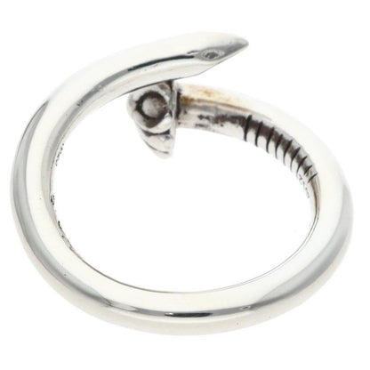 Chrome Hearts Nail Crsball Cross Ball Silver Ring — view 2