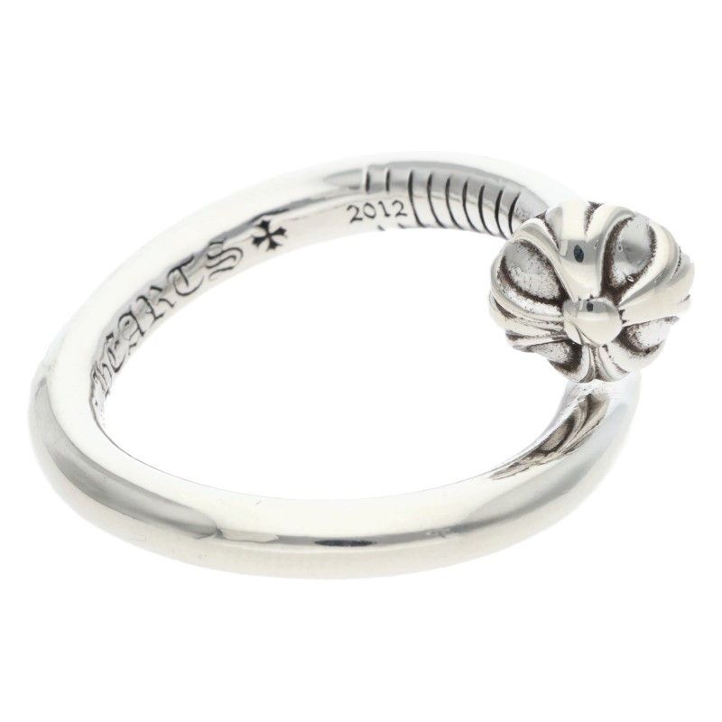 Chrome Hearts Nail Crsball Cross Ball Silver Ring — view 5