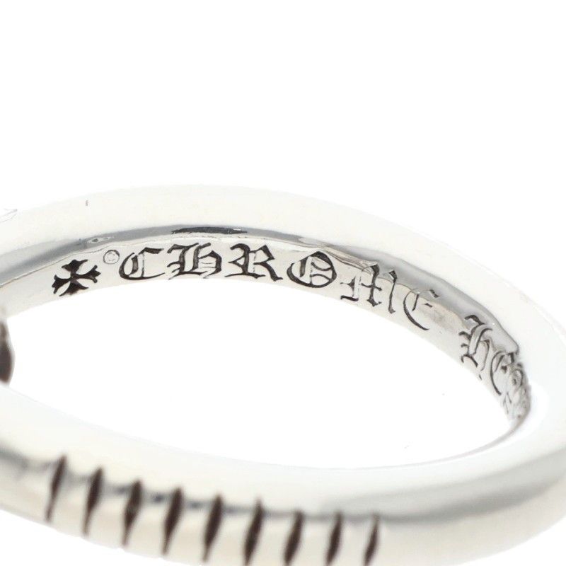 Chrome Hearts Nail Crsball Cross Ball Silver Ring — view 3