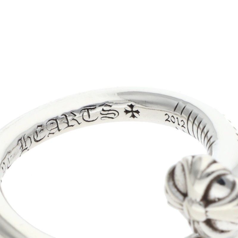 Chrome Hearts Nail Crsball Cross Ball Silver Ring — view 4