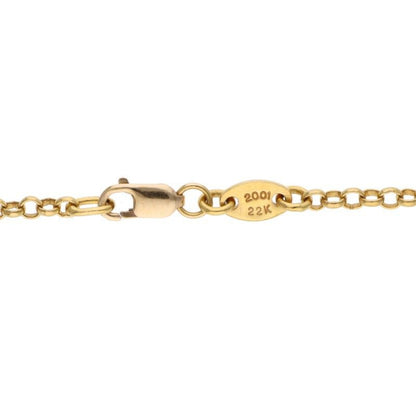 Chrome Hearts 22k Neckchain Roll Chain Gold Necklace — view 4