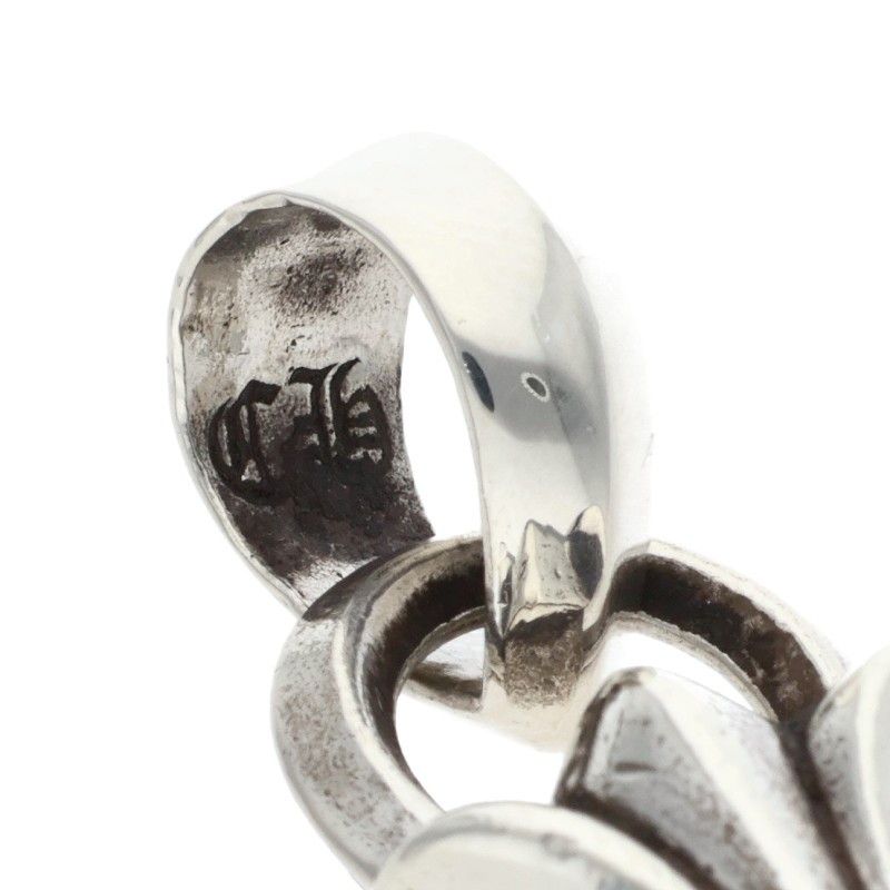 Chrome Hearts CH Crs Sml Bale Small CH Cross Silver Necklace Top — view 4