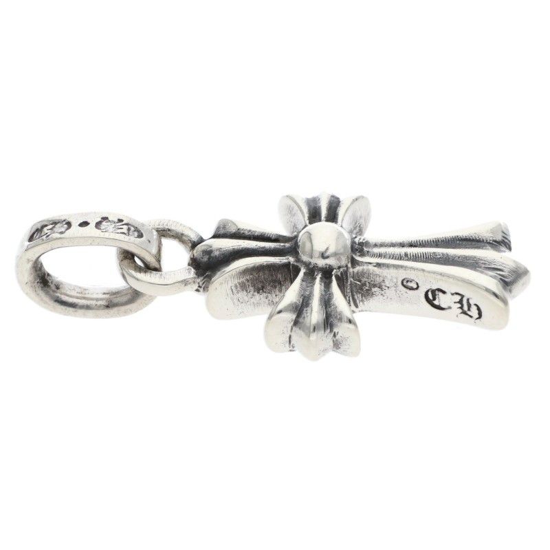 Chrome Hearts Crs Baby Fat Charm Silver Necklace Top — view 4