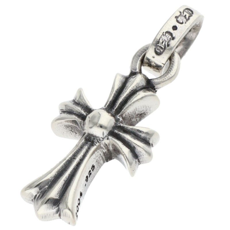 Chrome Hearts Crs Baby Fat Charm Silver Necklace Top — view 2