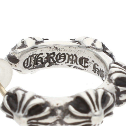Chrome Hearts Hoop Cross Sml Band Silver Earrings — view 3