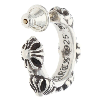 Chrome Hearts Hoop Cross Sml Band Silver Earrings — view 2