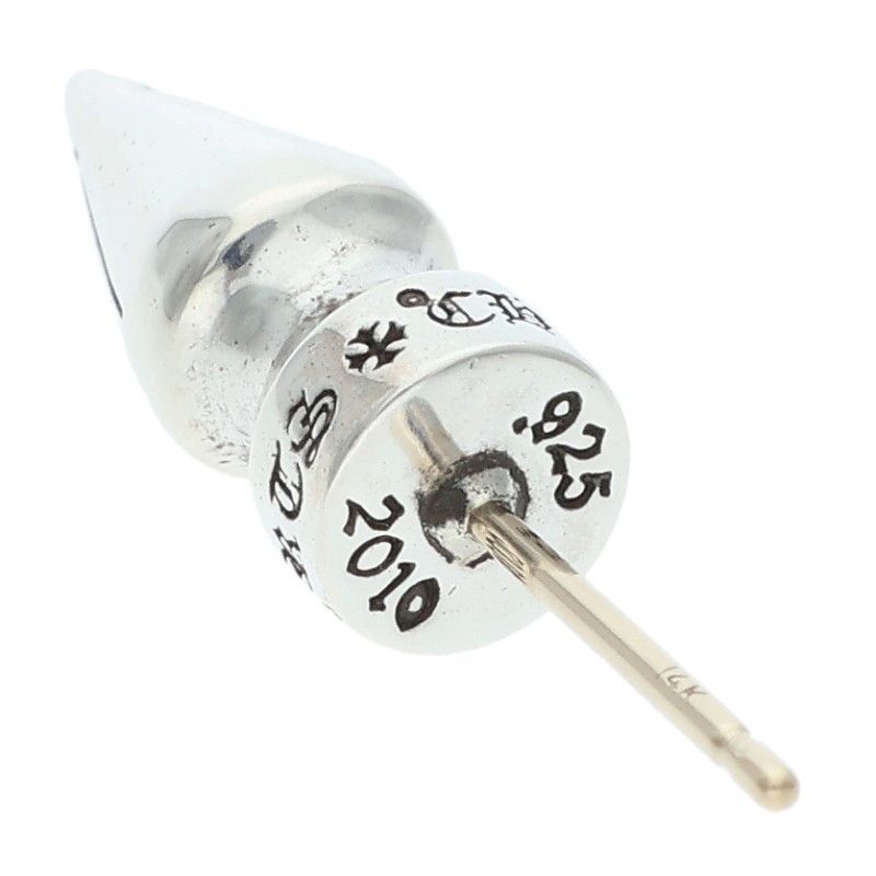 Chrome Hearts Stud Spike Silver Earrings — view 3