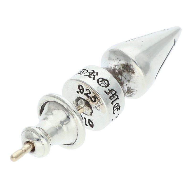 Chrome Hearts Stud Spike Silver Earrings — view 2