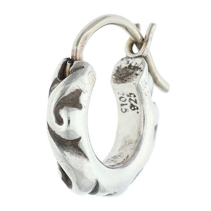 Chrome Hearts Tny Hoop Scrl Thai Nice Kroll Silver Earrings