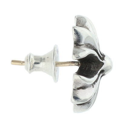 Chrome Hearts Lrg CH Pls Large CH Plus Stud Silver Earrings — view 4