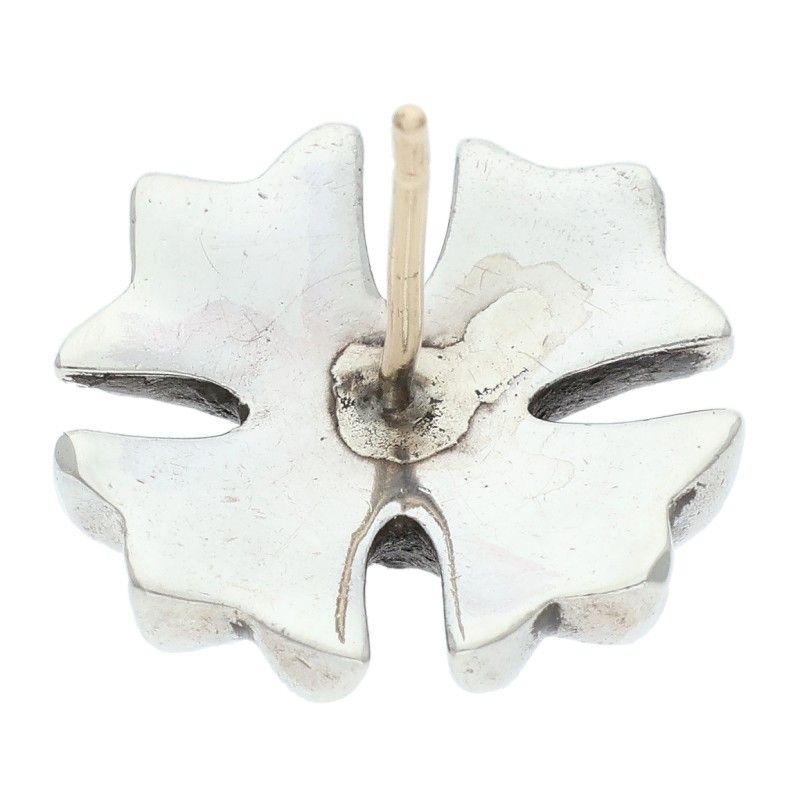 Chrome Hearts Lrg CH Pls Large CH Plus Stud Silver Earrings — view 3