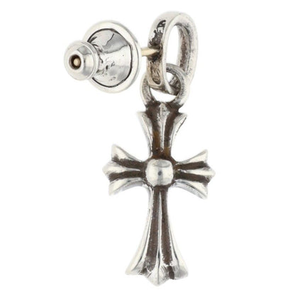 Chrome Hearts Bby Pprchn Baby Fat Drop Silver Earrings — view 2