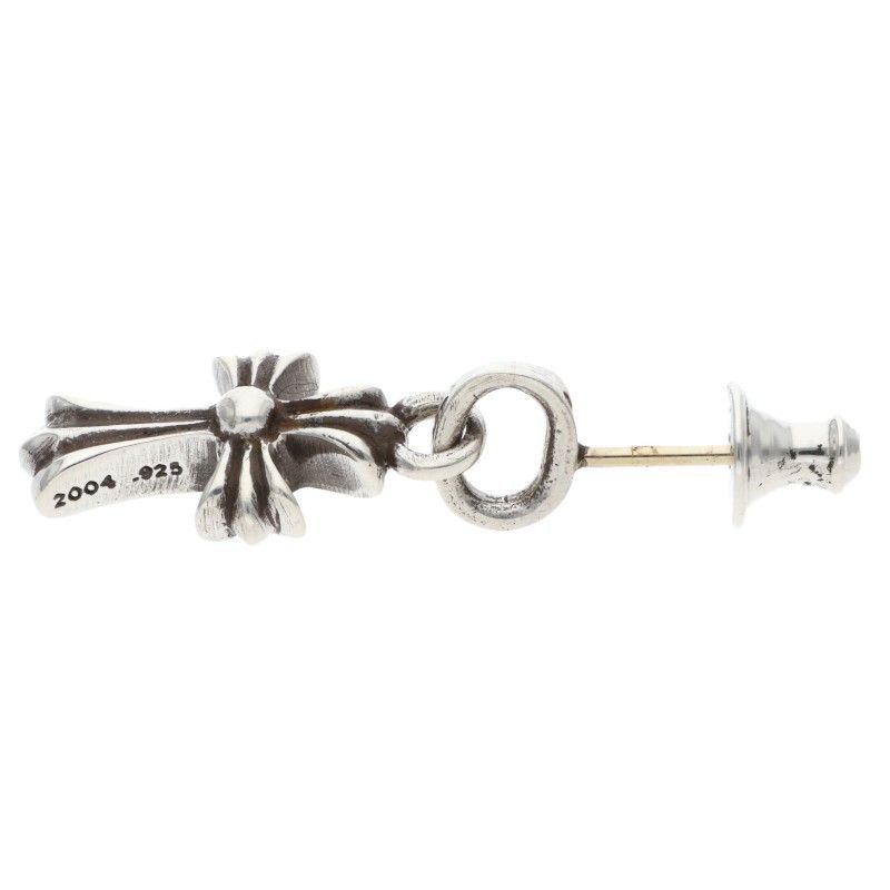 Chrome Hearts Bby Pprchn Baby Fat Drop Silver Earrings — view 4