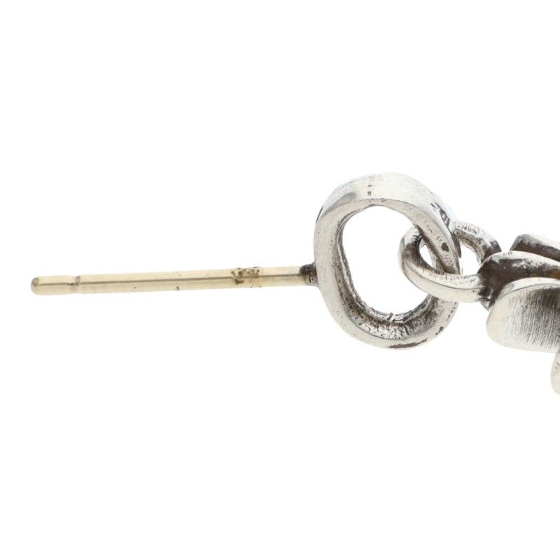 Chrome Hearts Bby Pprchn Baby Fat Drop Silver Earrings — view 5