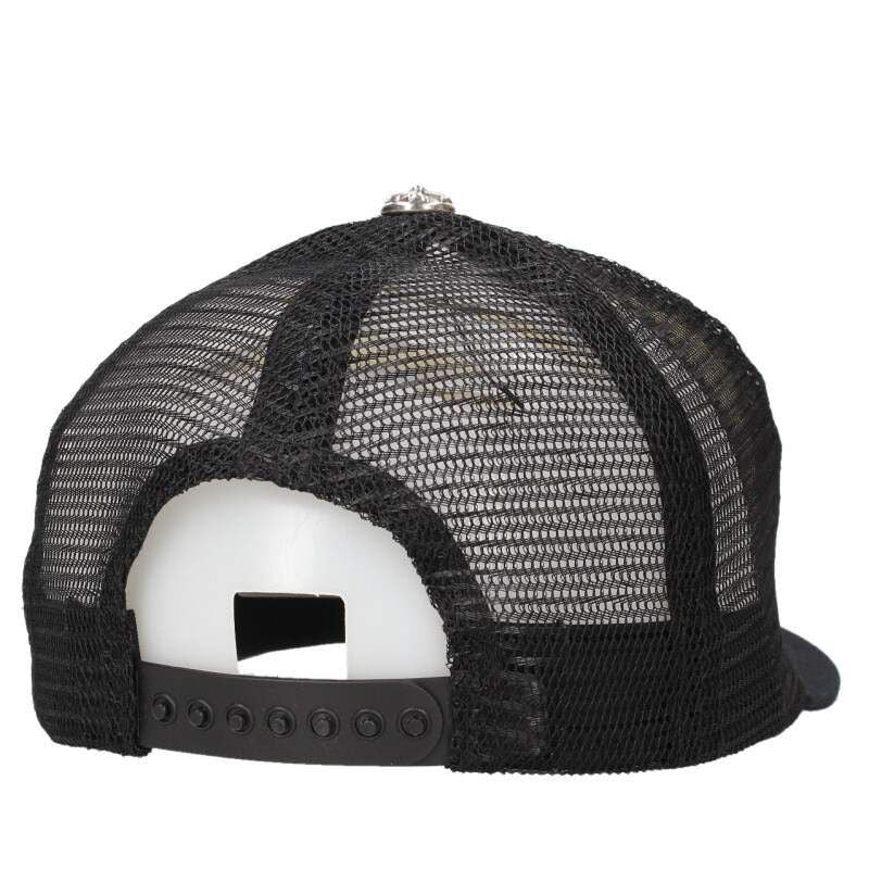 Chrome Hearts Trucker Cap Truck Khaki Cap Fuck Mesh Hat with Patch Cross Ball — view 2