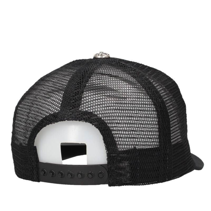 Chrome Hearts Trucker Cap Truck Khaki Cap Nyc Limited CH Patch Cross Ball Mesh — view 2