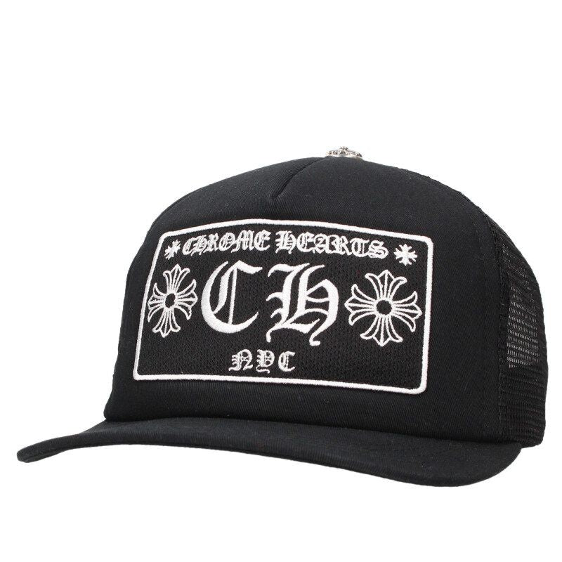 Chrome Hearts Trucker Cap Truck Khaki Cap Nyc Limited CH Patch Cross Ball Mesh