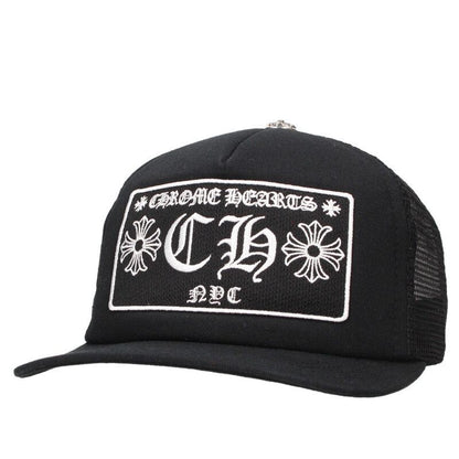 Chrome Hearts Trucker Cap Truck Khaki Cap Nyc Limited CH Patch Cross Ball Mesh