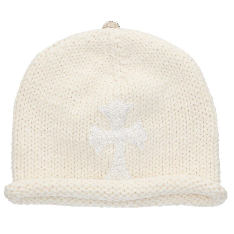 Chrome Hearts Beanie Cash Bead Decoration Cross Patch Cashmi Abbey Knit Hat