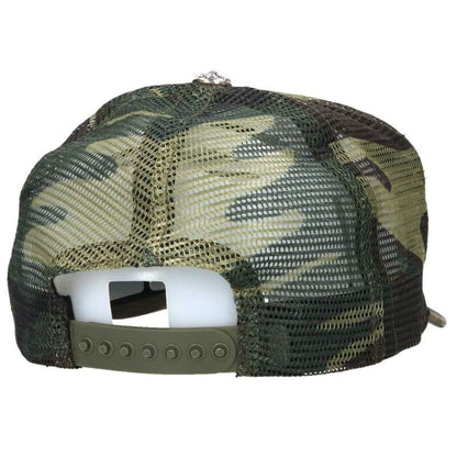 Chrome Hearts Trucker Cap Truck Khaki Cap CH Camouflage Mesh Hat with Patch — view 2