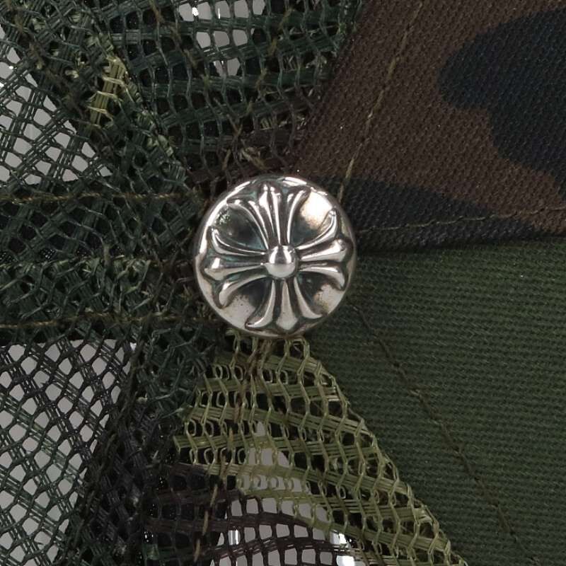 Chrome Hearts Trucker Cap Truck Khaki Cap CH Camouflage Mesh Hat with Patch — view 5